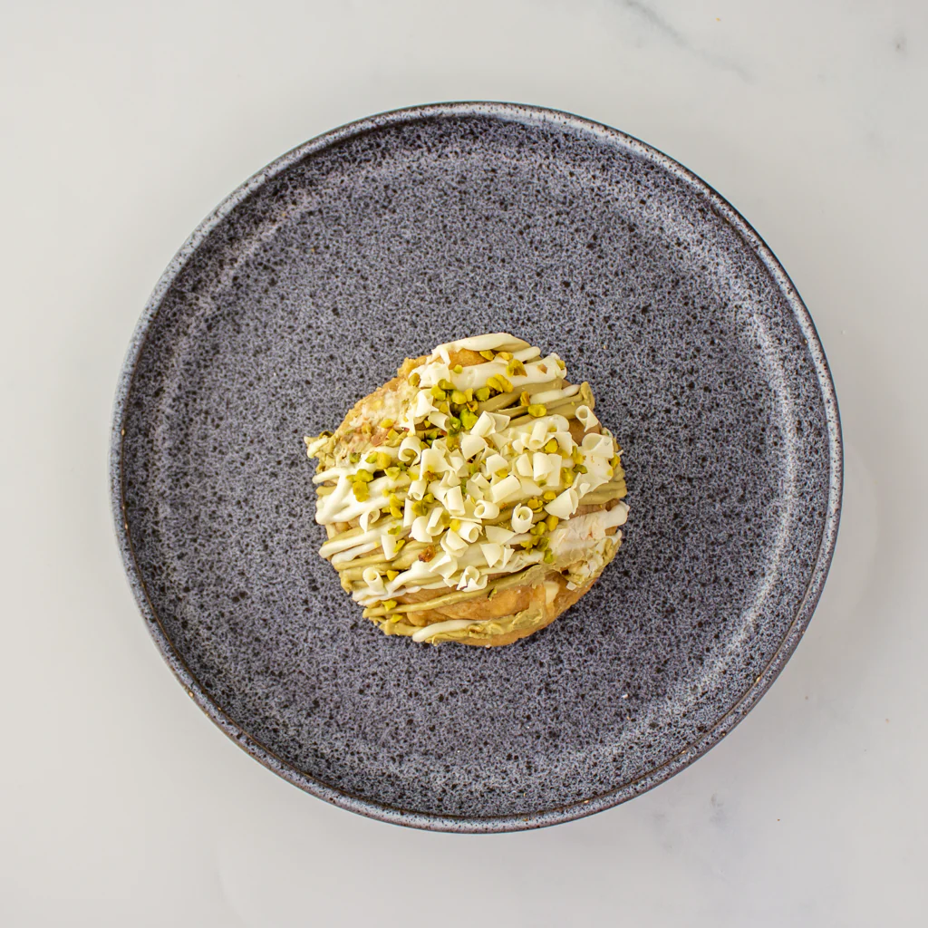 Pistachio & White Chocolate Stuffed Deluxe Cookie - Image 3