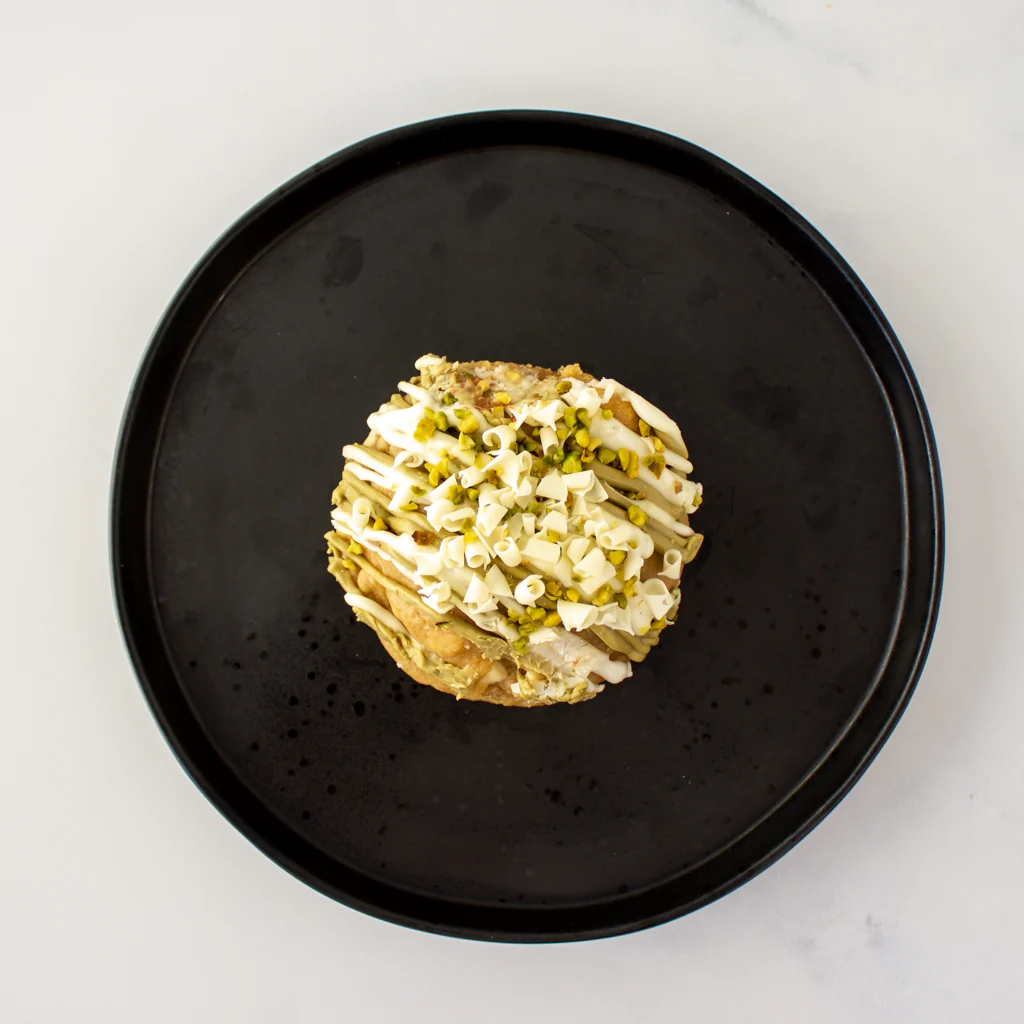 Pistachio & White Chocolate Stuffed Deluxe Cookie - Image 5