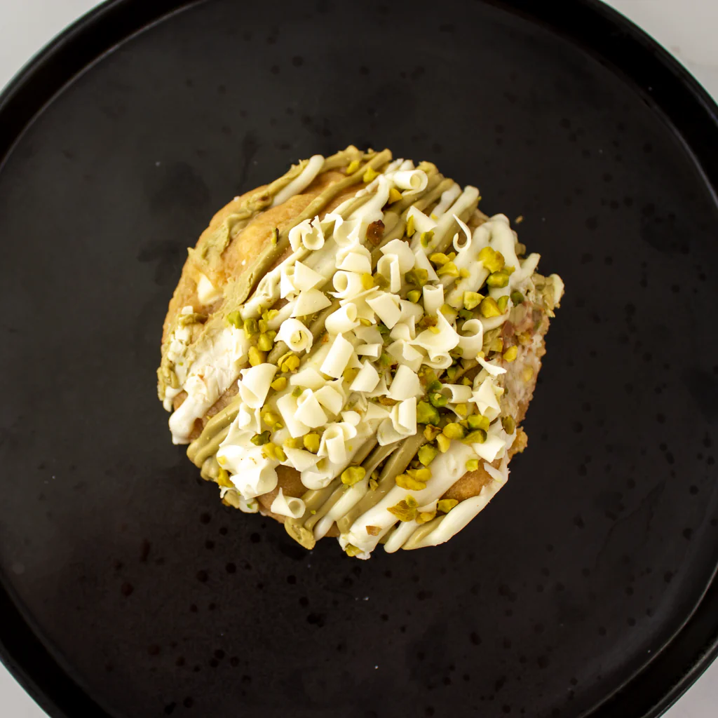 Pistachio & White Chocolate Stuffed Deluxe Cookie - Image 7