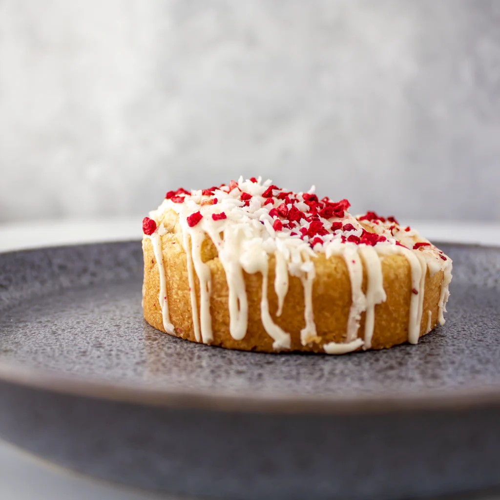 Raspberry, Coconut & White Chocolate Stuffed Deluxe Cookie - Image 5