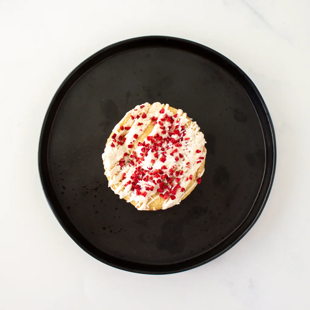 Raspberry, Coconut & White Chocolate Stuffed Deluxe Cookie - Image 6